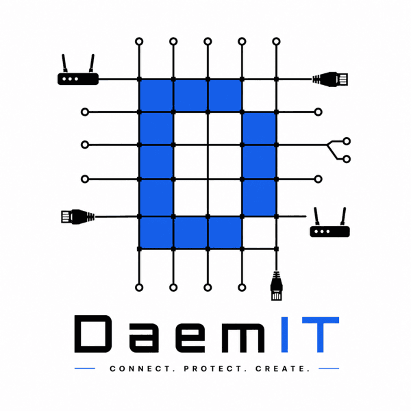DaemIT ロゴ:CONNECT. PROTECT. CREATE.